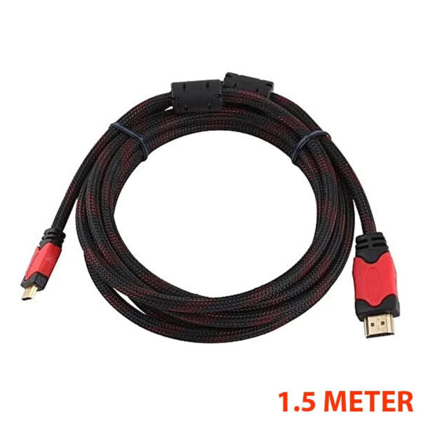 HDMI Cable CCS with Mesh Round 1.5 Meter - Image 2