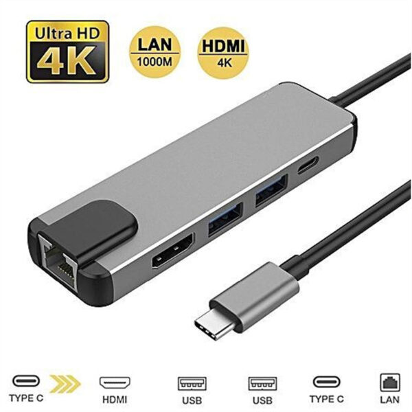 Type C to 5 In 1 HUB - Image 2