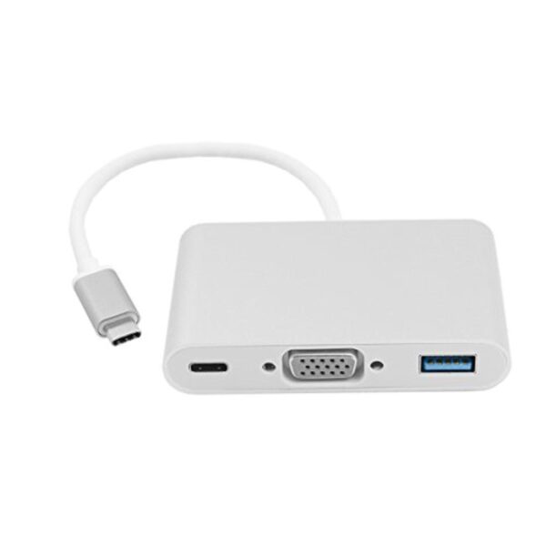 USB3.1 Type C to VGA + USB3.0 + Type C 3.1 OTG Adapter - Image 2