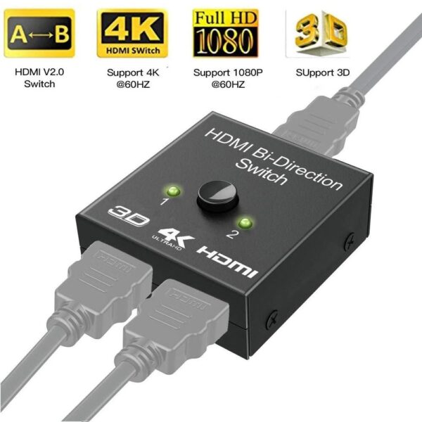 HDMI Bi-Directional Dual Function Switch and HDMI Splitter
