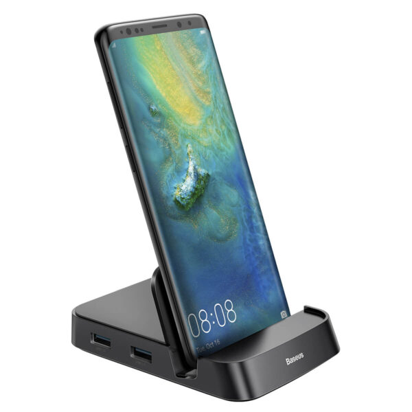 Baseus Mate Dock: Type-C HUB Station (Black) - Image 3