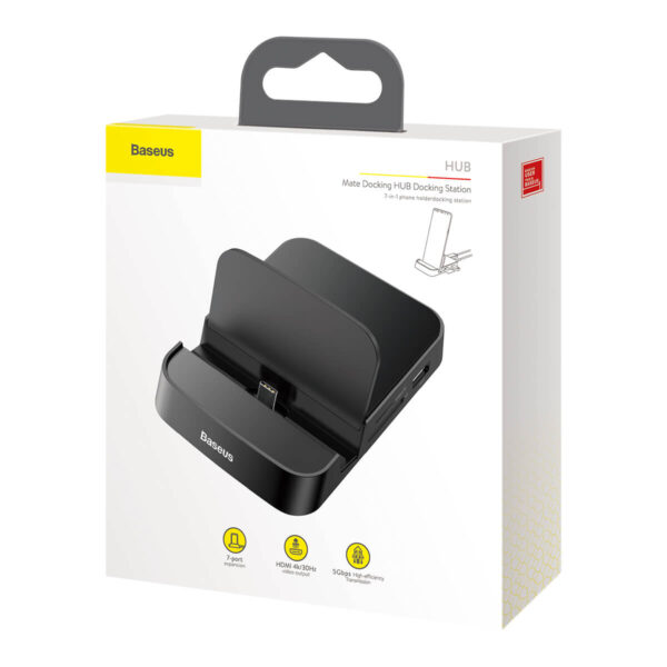Baseus Mate Dock: Type-C HUB Station (Black)
