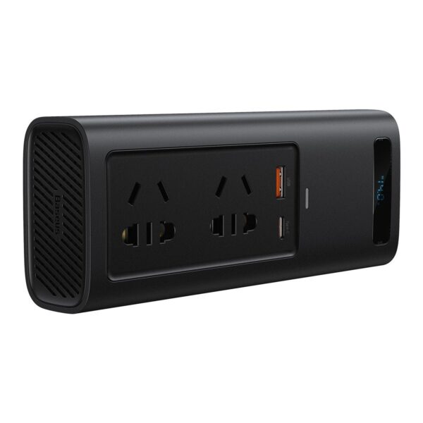 Baseus In-car Inverter 150W (220V CN/EU) in Black CGNB020101 - Image 2