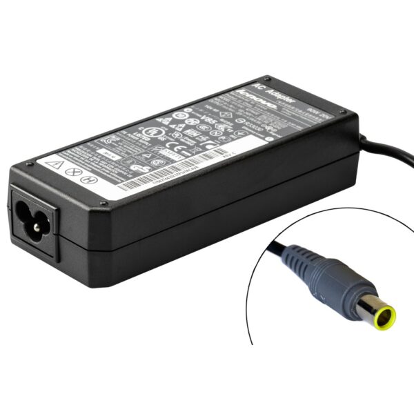 LENOVO 20V 3.25A C/P ROUND PIN YELLOW AND GRAY 65W Laptop Charger - Image 3