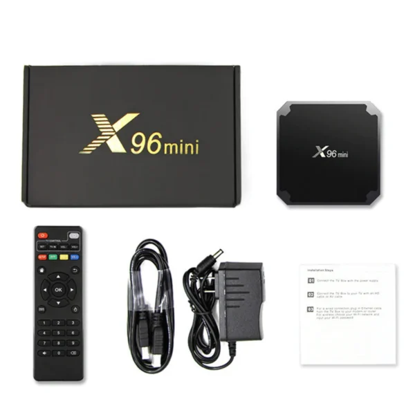 X96 Mini Android 10 TV Box Allwinner H313 1GB 8GB 2.4GHz WiFi 4K 60fps ...