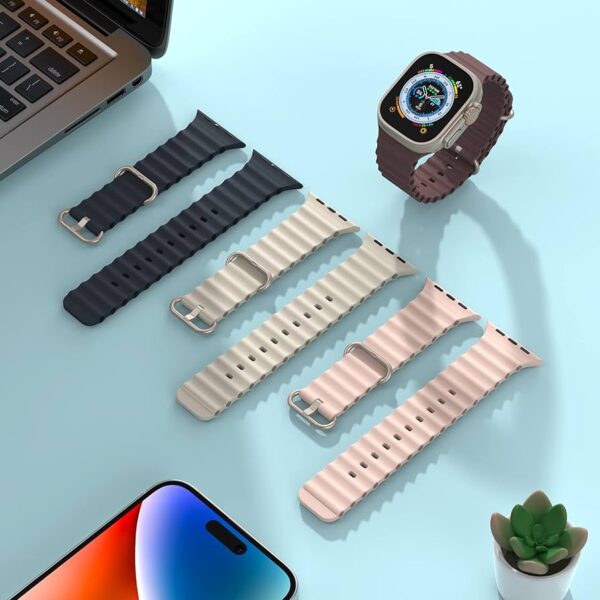 Oceanic Silicon Straps for Apple Smart Watches - Image 2
