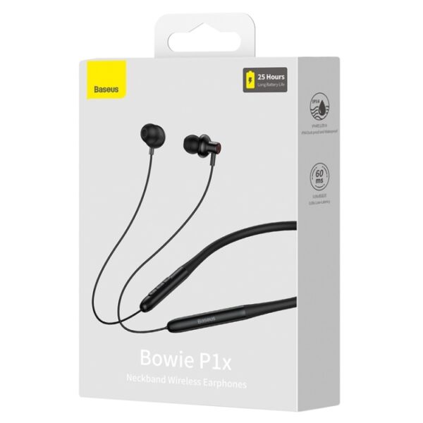 Baseus Bowie P1x In-ear Neckband Wireless Earphones Black