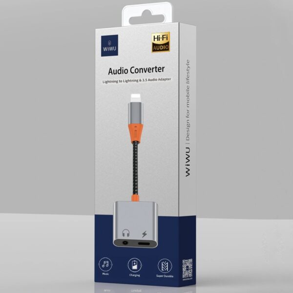 WIWU LT07 Audio Adapter - Music Only (Not for Calls)