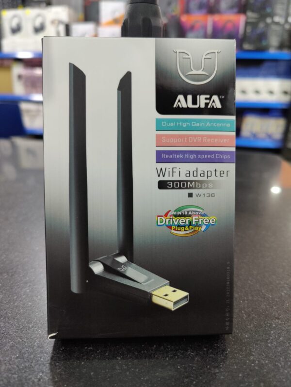 Alfa W136 Dual Antenna 300MB WiFi USB Adapter