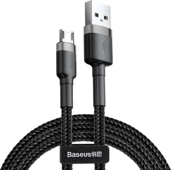 Baseus Cafule Cable USB for Micro 2.4A - 1m Gray + Black
