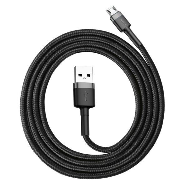 Baseus Cafule Cable USB for Micro 2.4A - 1m Gray + Black - Image 2