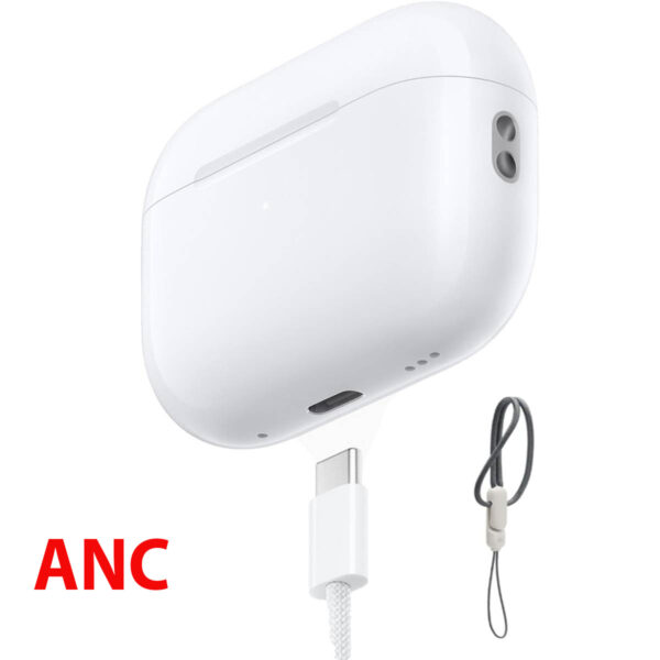 APPLE AirPods Pro 2 ANC (USB-C) - Made in USA with Lanyard