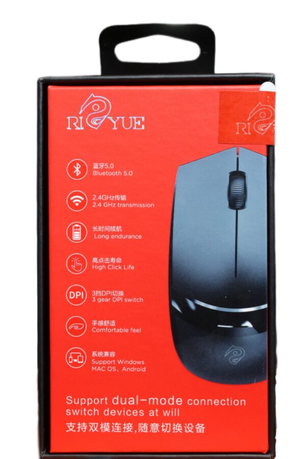 Riyue 12 Bluetooth Mouse: 2.4GHz + Bluetooth V5.0 - Image 2
