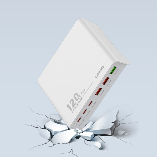 LDNIO Q605 120W Multi-Ports Desktop Charging Station - Image 4