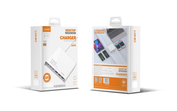 LDNIO Q605 120W Multi-Ports Desktop Charging Station