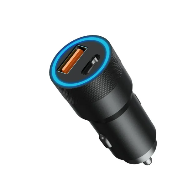 ASPOR A909 PD+QC 38W Fast Car Charger with LED Light - Image 2