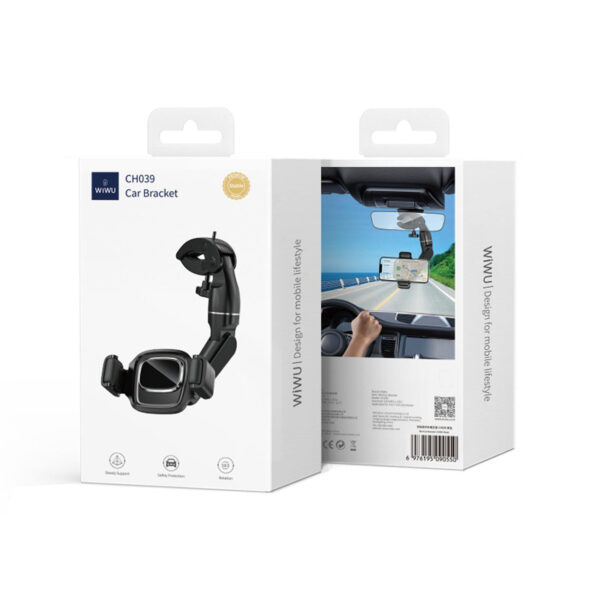 WIWU CH039 Mini Car Bracket - Black - Image 6