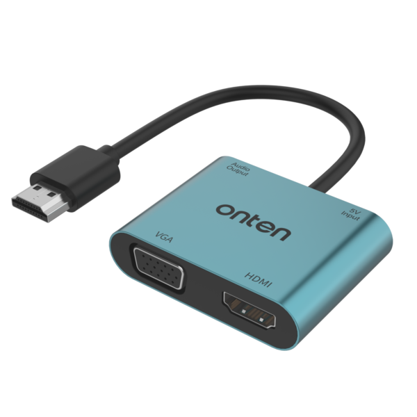ONTEN 4 in 1 HDMI to HDMI + VGA with Audio 5166HV
