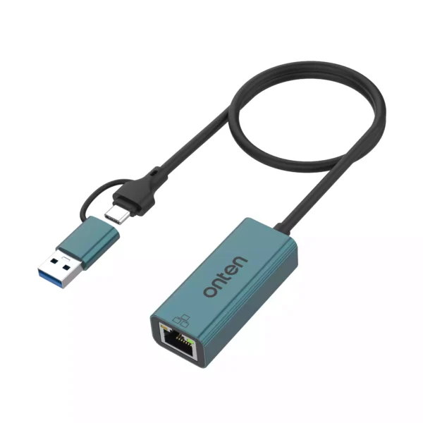 ONTEN USB-C/USB 3.0 to Gigabit Adapter 1000M UE106 - Image 2