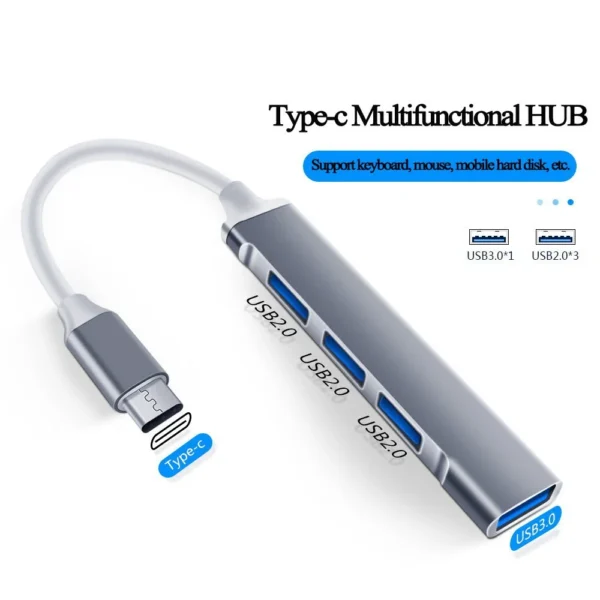 TYPE C TO  4 USB Port HUB