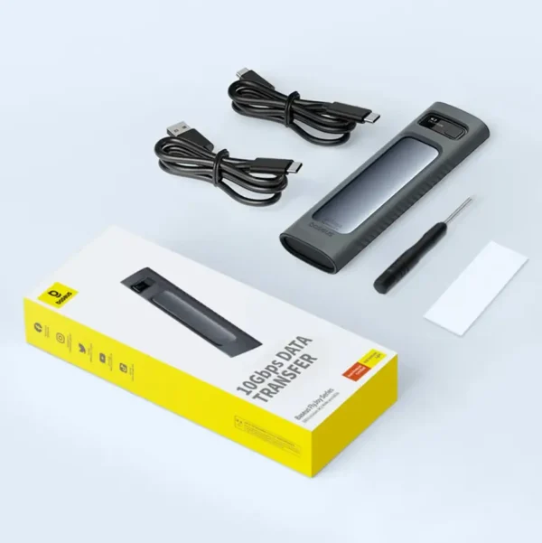 Baseus FlyJoy Series SSD Enclosure(M.2 NVMe and SATA) Space Grey B00760600811-01 - Image 2
