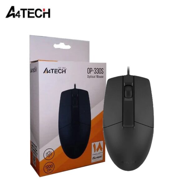 A4Tech OP-330S Wired Mouse - SILENT CLICK - Image 2