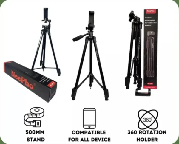 NeePho NP-3180 Professional DSLR MOBILE Tripod Stand - Image 3