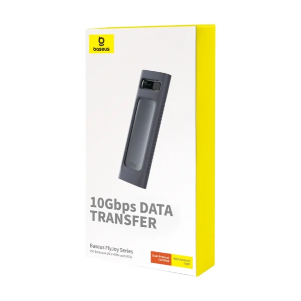 Baseus FlyJoy Series SSD Enclosure(M.2 NVMe and SATA) Space Grey B00760600811-01