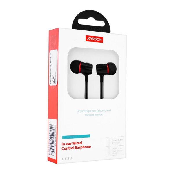 JOYROOM JR-EL114 In-ear Wired Earphone-Black