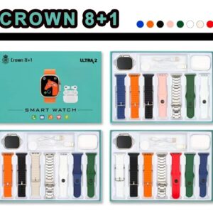 CROWN 8+1 ULTRA 2 SMART WATCH + PRO 2 AIR PODS