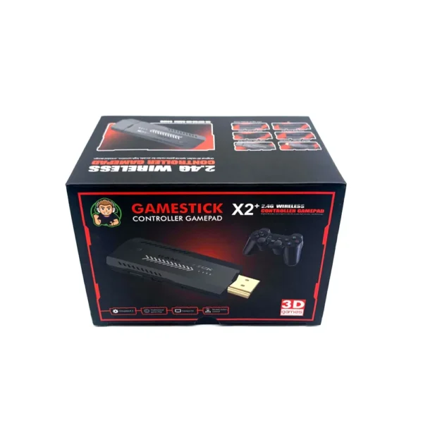 X2 Plus Retro 3d 32000+ Video Games 4k Hd Output Game Stick With 2 Wireless Controllers - Image 2