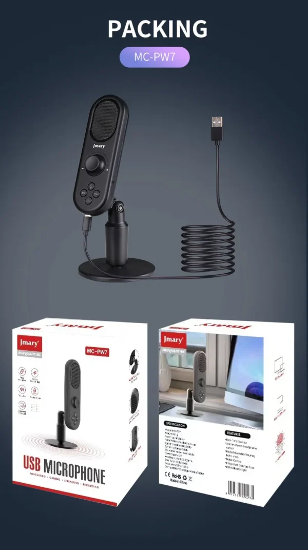 Jmary MC-PW7 Professional USB Microphone - Image 2
