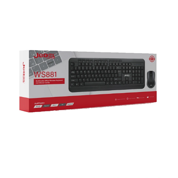 JEDEL WS881 Wireless Keyboard & Mouse Combo