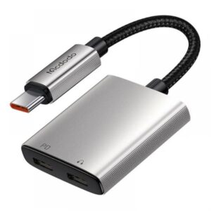 McDodo CA-5570 2In1 Type C to Type C (60W) + Type C (audio) Adapter