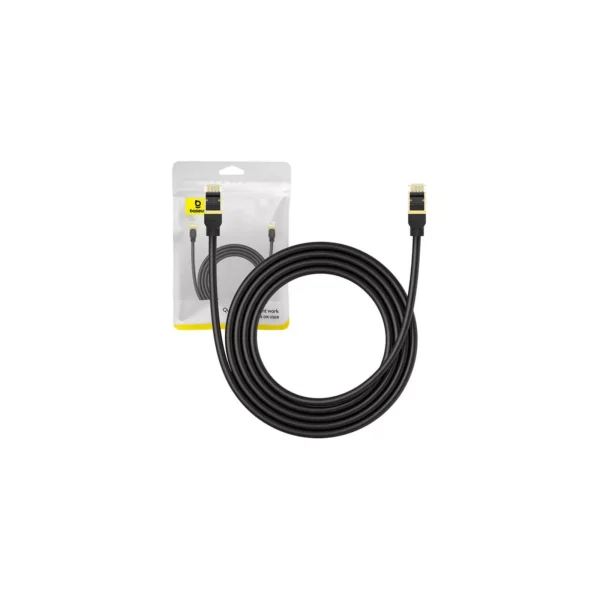 Baseus High Speed CAT8 40Gigabit Ethernet Cable (Round Cable)2m Cluster Black B0013320A111-03