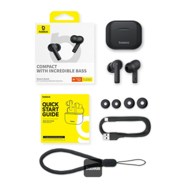 Baseus Bowie E17 True Wireless Bluetooth Earphones Cluster Black - Image 2