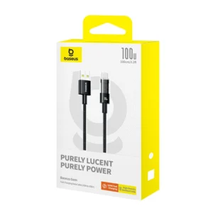 Baseus  Data Cable USB to USB-C 100W 2m Gem Fast-Charging Cluster Black P10373002111-01