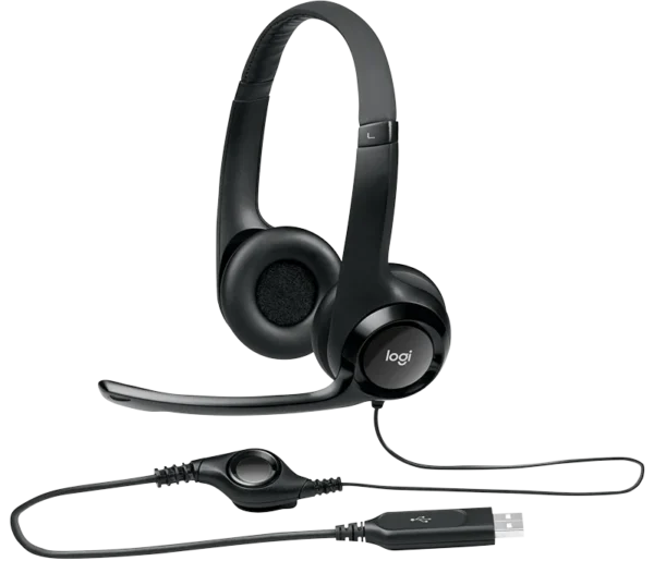 LOGITECH H390 USB HEADSET (BLACK) - Image 2