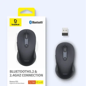 Baseus F02 Ergonomic Wireless Mouse（without Battery） Cluster Black B01055505111-01