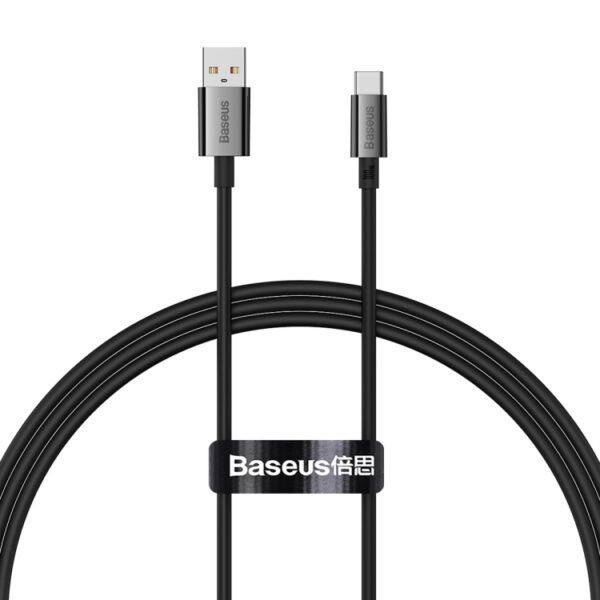 Baseus Data Cable USB to Type-C 100W 1m Superior Series Fast Charging  Cluster Black   P10320102114-00 - Image 2