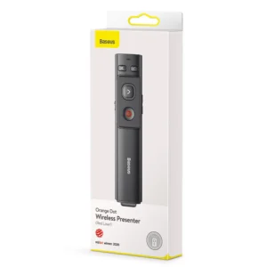 Baseus Orange Dot Wireless Presenter (Red Laser) Grey No battery  ACFYB-B0G