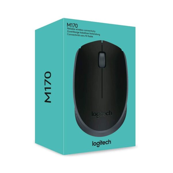 LOGITECH M170 WIRELESS MOUSE (BLACK) - Image 2