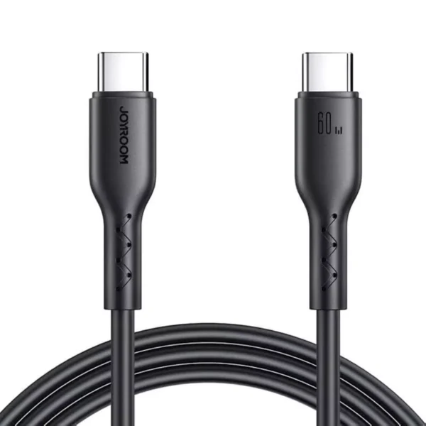 JOYROOM SA26-CC3 Flash-Charge Series 60W Fast Charging Data Cable (Type-C to Type-C) 1m-Black - Image 2