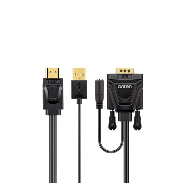 ONTEN HDTV TO VGA CABLE WITH AUDIO CABLE LENGTH 1.8M - Image 2