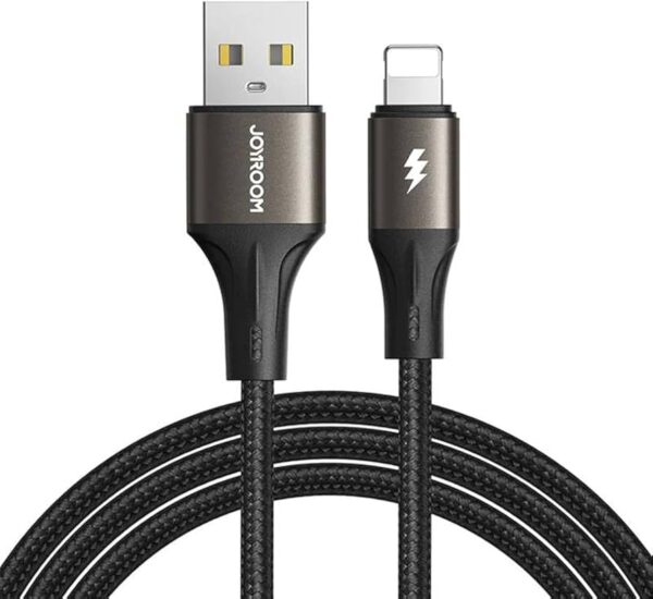 JOYROOM S-A25 Light-Speed Series 3A Fast Charging Data Cable (USB-A to Lightning) 1.2m-Black