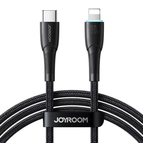 JOYROOM SA27-CL3 Star-Light Series 30W Fast Charging Data Cable (Type-C to Lightning) 1.2m-Black - Image 2