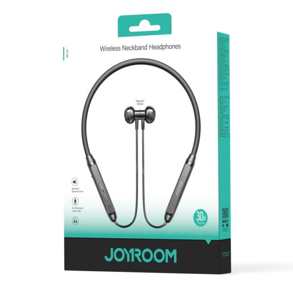 JOYROOM JR-D8 Wireless Neckband Headphones-Black