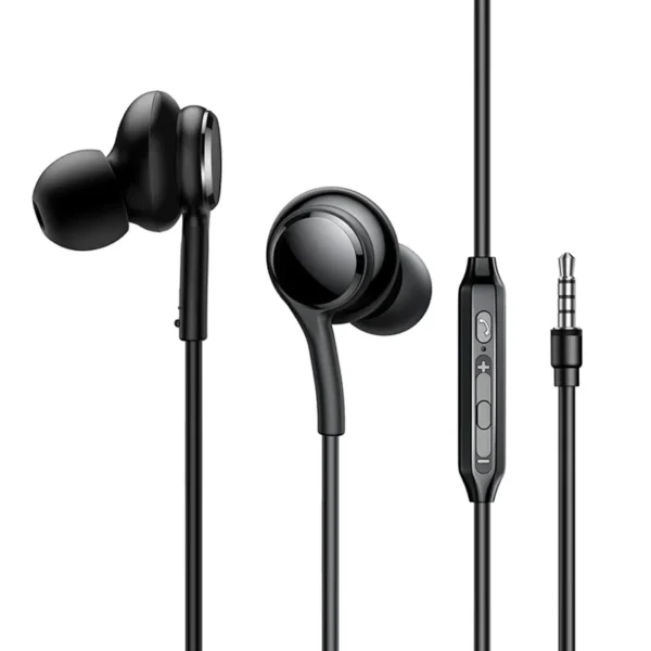 JOYROOM JR-EW02 Wired Series In-Ear Wired Earbuds-Black - Image 2