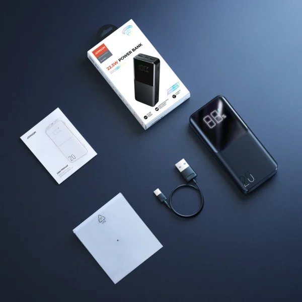 JOYROOM JR-QP192 22.5W Power Bank 20000mAh-Black - Image 2