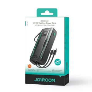 JOYROOM JR-L018 22.5W Power Bank with Dual Cables 20000mAh-Black